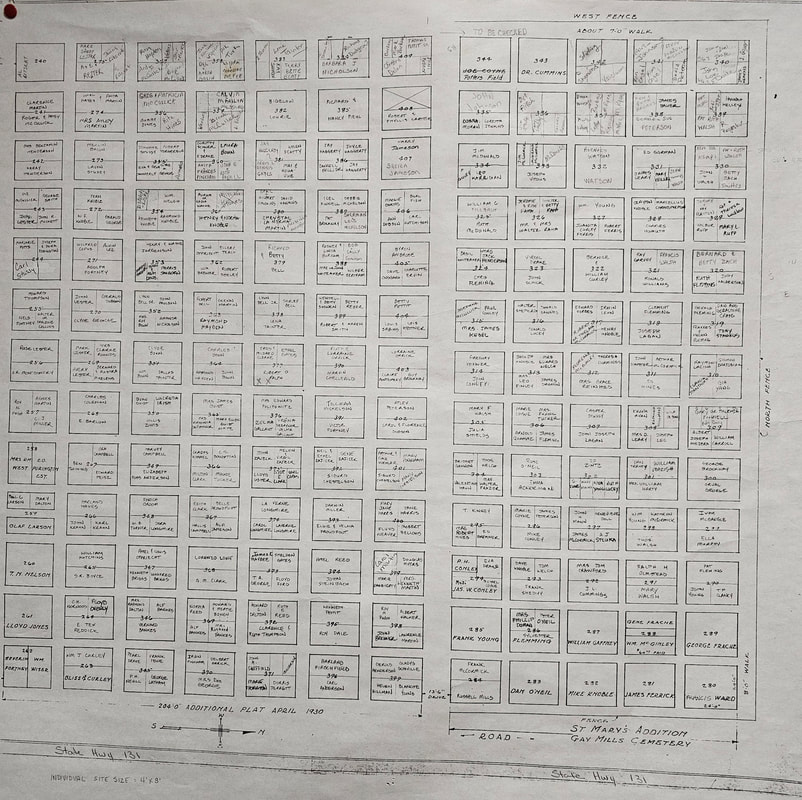 Cemetary Map North